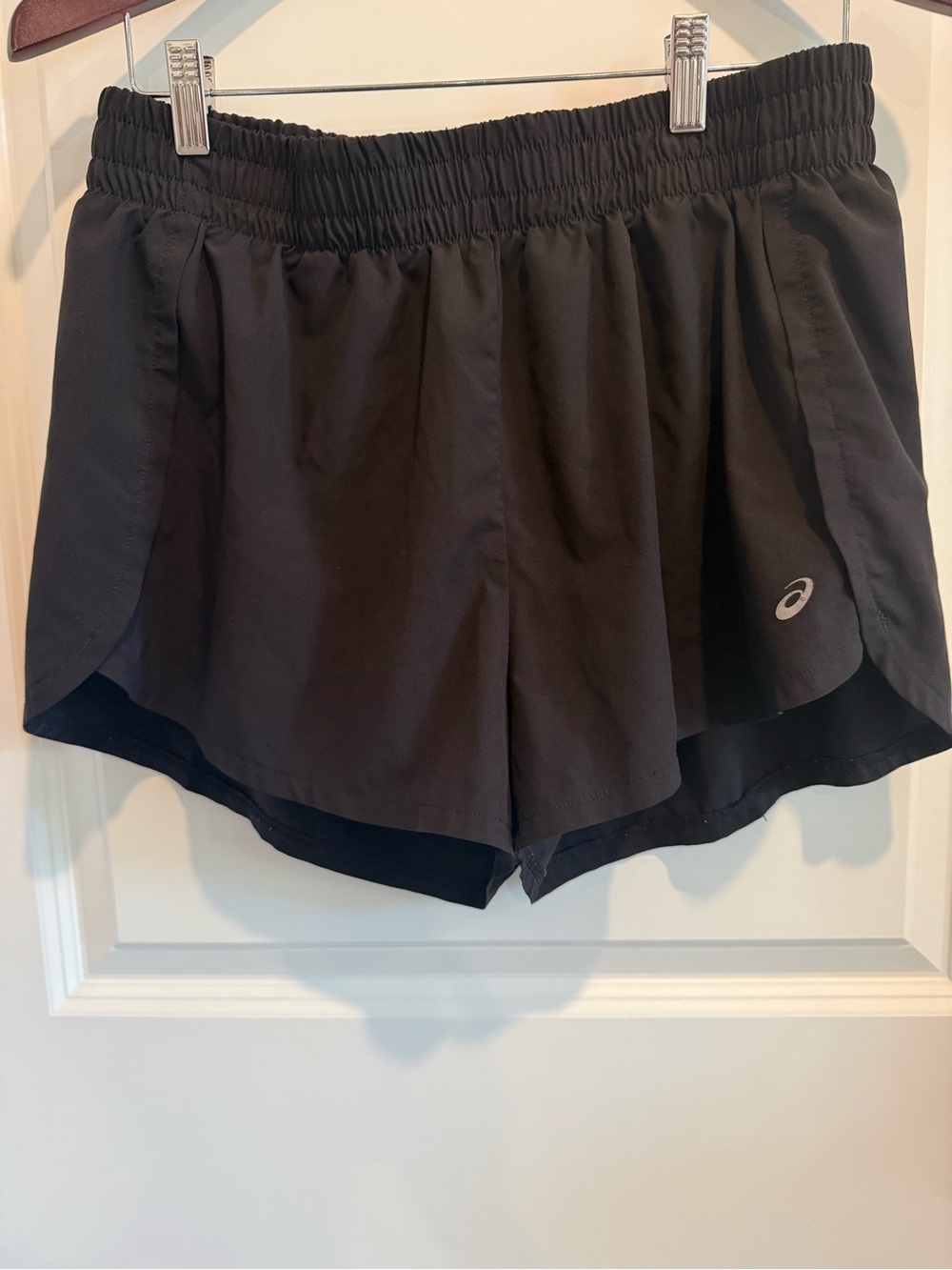 ASICS Black Women's Athletic Running Shorts with Elastic Waistband